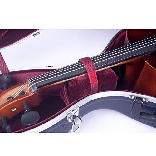 Crossrock CRA862CEFBL 4/4 and 3/4 Size ABS Molded Cello Case with Wheels in Blue