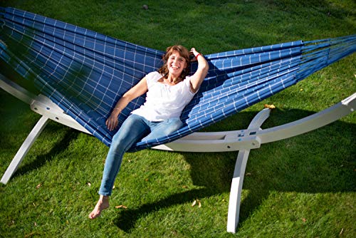 LA SIESTA Brisa Marine - Weather-Resistant Double Classic Hammock with Tree Strap Suspension Kit