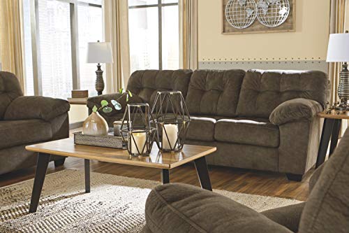 Signature Design by Ashley - Accrington Contemporary Manual Rocker Recliner Chair, Earth Brown