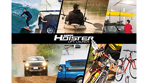 Harken - Cargo Box Overhead Garage Storage Hoist, Self-Leveling, Safe Anti-Drop System, Easy One-Person Operation, Smart Garage Organization