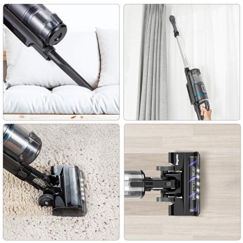 Cordless Vacuum Cleaner, Bagotte 21KPa Powerful Suction 9-in-1 Stick Vacuum Cleaner Lightweight Handheld Vacuum