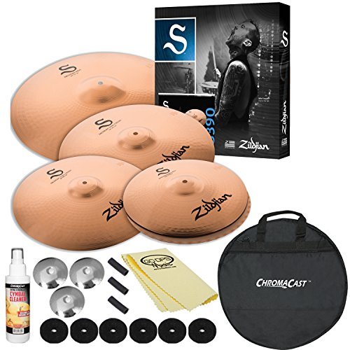 Zildjian S Series S390 Performer Cymbal Set with 20" ChromaCast Cymbal Bag & Accessories