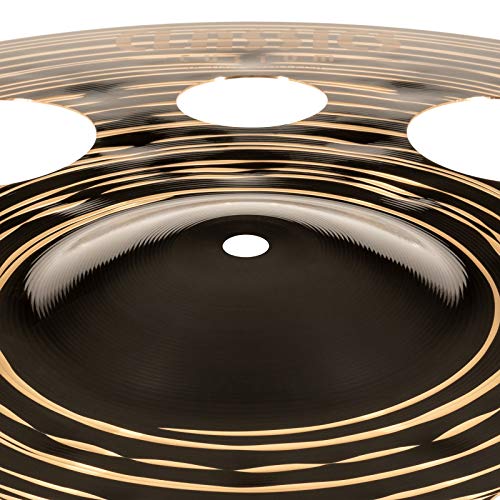 Meinl Cymbals 18" Trash Crash Cymbal with Holes - Classics Custom Dark - MADE IN GERMANY, 2-YEAR WARRANTY (CC18DATRC)