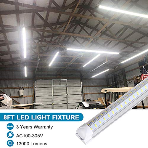 LED Shop Light Tube Fixture, T8 led Tube, 1FT 9W 1080lm 5700K, Integrated Led Tubes, Double Side V Shape, Tube Light, No Ballast, Super Bright White, Bulbs for Garage, Warehouse, Plug and Play, 2PCS