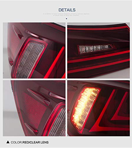 VLAND LED Tail lights for Lexus IS250 IS350 2006-2012 (Also fit Lexus IS 220d and IS F Model) YAB-IS-0277RC