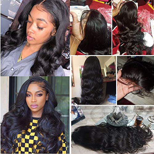 Body Wave Lace Front Wigs Human Hair with Baby Hair Pre Plucked Hairline 100% Unprocessed Virgin Brazilian Hair Glueless Lace Wigs