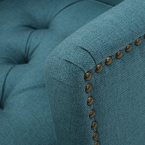 Christopher Knight Home Malone Fabric Club Chair, Dark Teal
