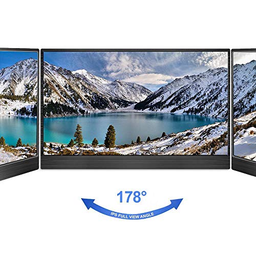 15.6 Inch Portable HDMI Monitor Kenowa Full HD 1080P IPS Display Second Screen Laptop Monitor Mini PC Computer Camera Raspberry Pi Gaming PS4 Xbox