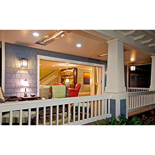 Infratech Wd-Series 61 1/4-inch 6000w Dual Element Electric Infrared Patio Heater - 240v - Stainless Steel - Wd6024ss