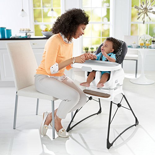 Fisher-Price Jonathan Adler Deluxe High Chair, Black/White
