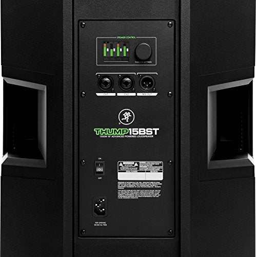 2 Mackie Thump15BST THUMP-15BST 15" 1300w Active DJ PA Speakers+Hydraulic Stands