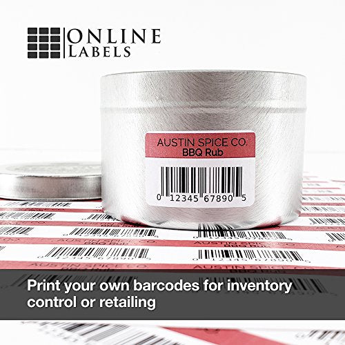 2 x 1 Rectangle Barcode Labels - Pack of 400,000 Labels, 10,000 Sheets - Inkjet/Laser Printer - Online Labels