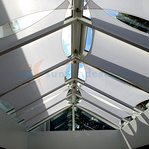 TANG Sunshades Depot 20'x20' Sun Shade Sail for Outdoor Facility and Activities 180 GSM with 8'' inch Hardware Kit Square Permeable Canopy Light Gray/Light Grey Custom Commercial Standard