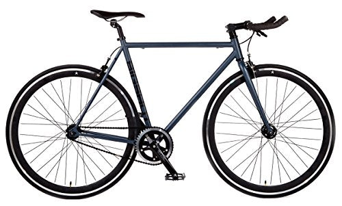 Big Shot Bikes Kyoto Gray |Fixie Track Bike Fixed Gear for Men & Women Rider Height 5'11" to 6'3" Large