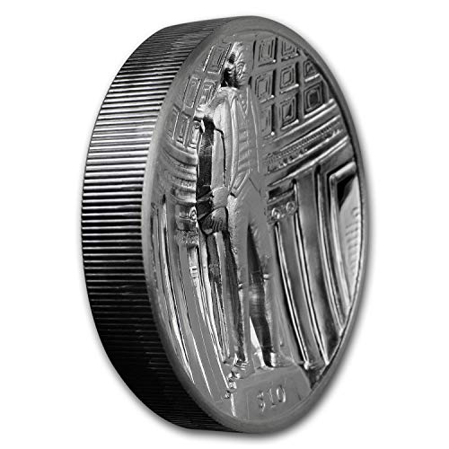 2018 VG BVI Silver 2 oz UHR Dished $10 Thomas Jefferson Proof Silver Brilliant Uncirculated
