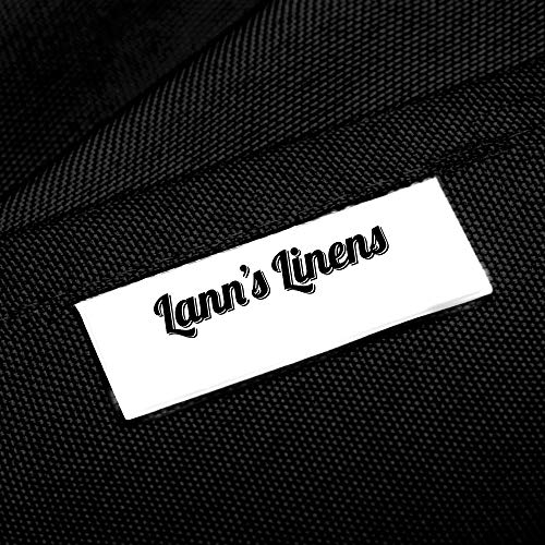 Lann's Linens - 10 Premium 108" Round Tablecloths for Wedding/Banquet/Restaurant - Polyester Fabric Table Cloths - Black