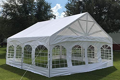 20'x20' PVC Marquee - Heavy Duty Party Wedding Canopy Tent Gazebo Shelter w Storage Bags by DELTA Canopies