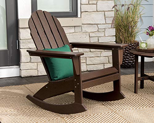 POLYWOOD Vineyard Adirondack Rocking Chair (Black)