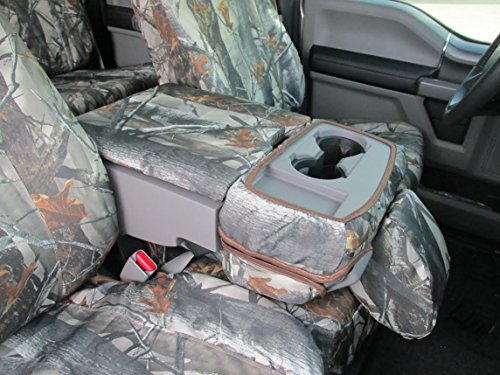 Durafit Seat Covers made to fit, FD81 XD3 C 2017-2019 F250/F550 Camo Endura and for 2015-2019 Ford F150 Super Crew Front and Rear Seat Cover Set.