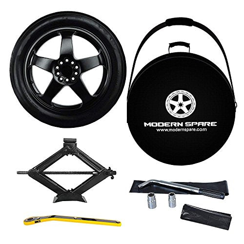 Complete Compact Spare Tire Kit w/Carrying Case -Fits 2017-2020 Tesla Model 3 - Modern Spare