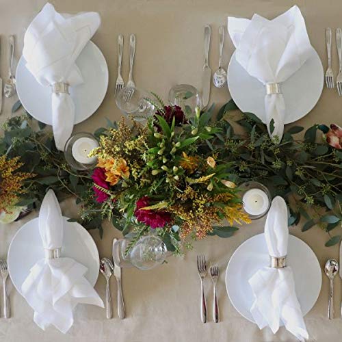 Huddleson Camel Gold Pure Linen Tablecloth 72x72 Square