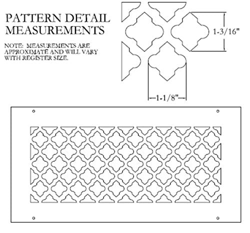 14 x 20 Oil Rubbed Steel Tuscan Ceiling and Wall Air Returns and Grilles (16" x 22" Overall)