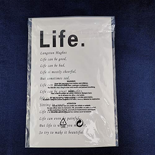 100 Pack 9x12inch Self Seal Clear Suffocation Safety Warning Poly Bags 1.5 Mil,Perfect for Packaging, Shipping & FBA Shipment