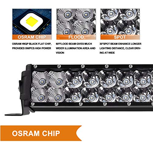 LED Light Bar Kit Rigidhorse 52 Inch 42 Inch 4 Inch 38000LM 6500k IP68 Flood Spot Beam Combo Osram Chip LED Light Bars for Truck ATV SUV