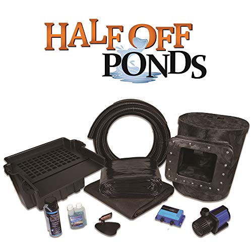 HALF OFF PONDS - Simply Ponds 3000 Water Garden and Pond Kit with 15 Foot x 20 Foot PVC Liner - PVCSAN0