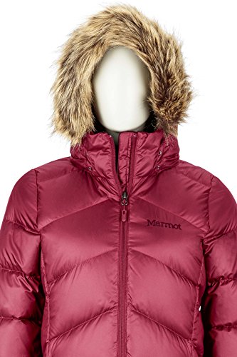 Marmot Women's Montreaux Full-Length Down Puffer Coat, Berry Wine, Small