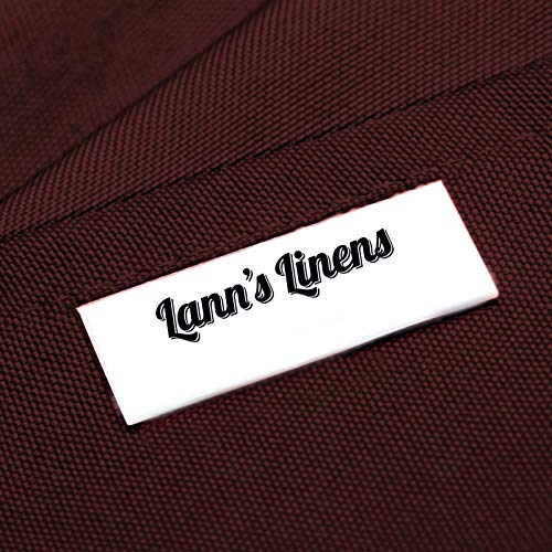 Lann's Linens - 10 Premium 108" Round Tablecloths for Wedding/Banquet/Restaurant - Polyester Fabric Table Cloths - Burgundy