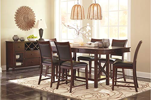 Signature Design By Ashley - Collenburg Bar Stools - Set of 2 - Counter Height - Dark Brown
