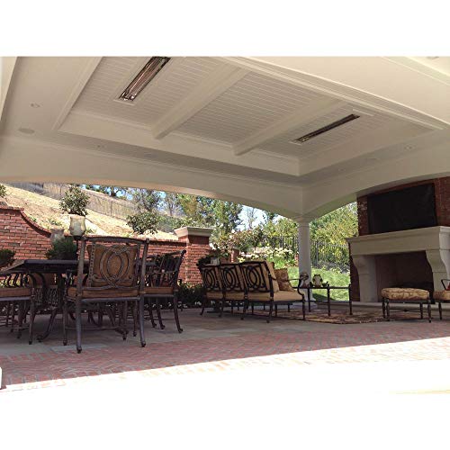 Infratech Wd-Series 61 1/4-inch 6000w Dual Element Electric Infrared Patio Heater - 240v - Stainless Steel - Wd6024ss