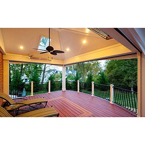 Infratech Wd-Series 61 1/4-inch 6000w Dual Element Electric Infrared Patio Heater - 240v - Stainless Steel - Wd6024ss