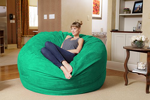 Chill Sack Bean Bag Chair: Giant 6' Memory Foam Furniture Bean Bag - Big Sofa with Soft Micro Fiber Cover, Tide Pool