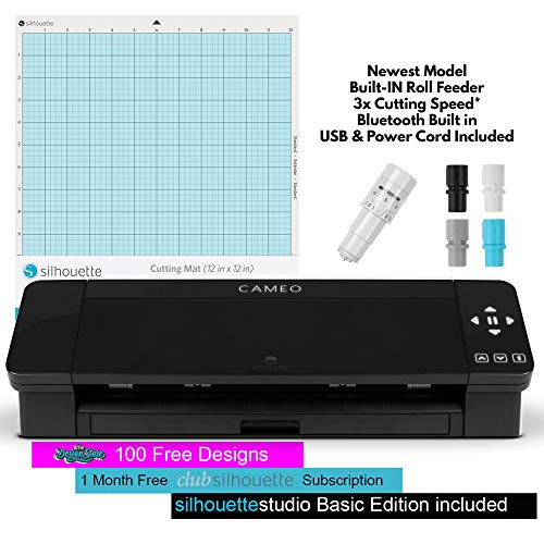 Silhouette Cameo 4 Black Bundle Of Oracle 651 Vinyl 24 Pack Of 651Oratape Transfer Crafter Cuts Tool Kit Access To eBooks