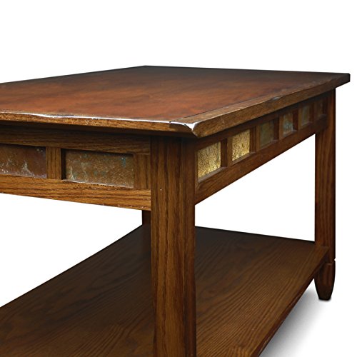 Leick Rustic Oak Chairside End Table