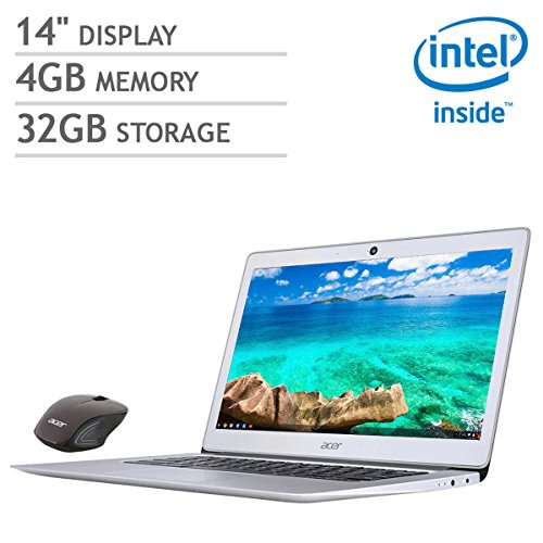 Acer 14" FHD 1080p Chromebook 4GB Memory 32GB Storage Intel Celeron - Bonus Acer Wireless Mouse