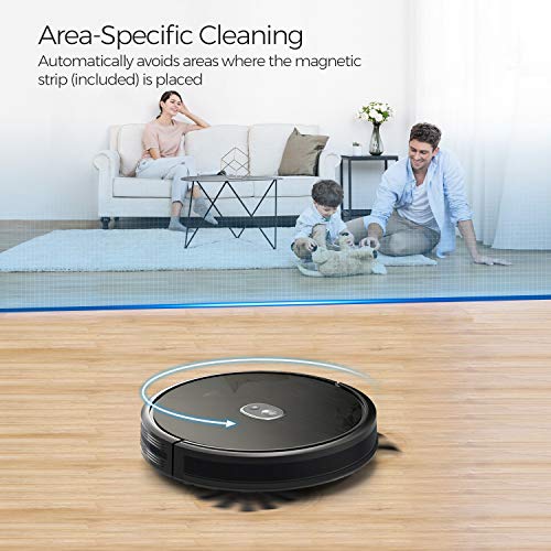 1600Pa Robot Vacuum, dser Robotic Vacuum Cleaner, Self-Charging with 2 Boundary Strips, Quiet, Cleans Carpets and Pet Hair (RoboGeek 20T)