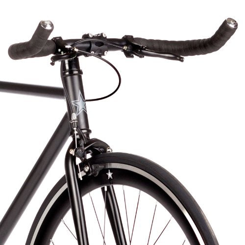 Big Shot Bikes Dublin Black Fixie Track Bike Fixed Gear Men Women Rider Height 5'11" to 6'3" Large
