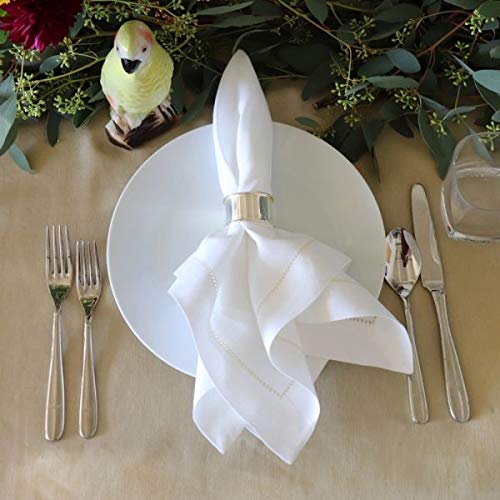 Huddleson Camel Gold Pure Linen Tablecloth 72x72 Square