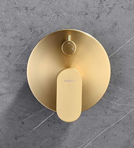Shower System Wall Mounted Faucet For Bathroom High Pressure Head & 3-Setting Handheld Set Balance Valve W/ Trim & Diverter