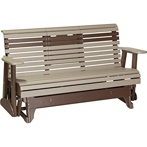 LuxCraft Rollback Recycled Plastic 5ft. Patio Glider