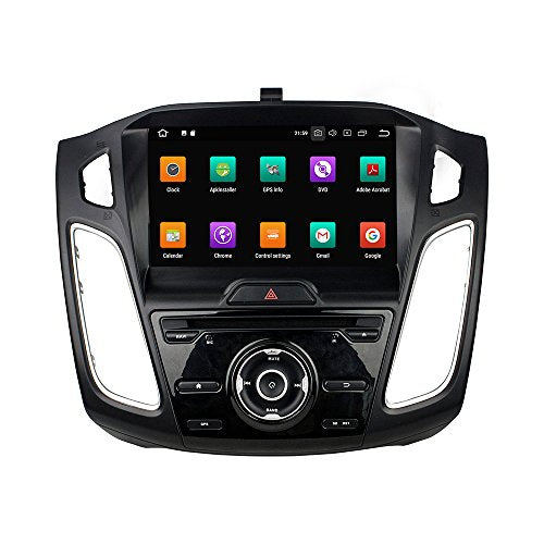 KUNFINE Android 10 Octa Core 4G Ram 32GB ROM Autoradio GPS Navigation DVD Multimedia Player Steering Wheel Control Headunit Stereo for Ford Focus 2015-2018