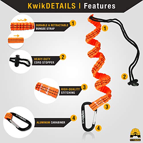 KwikSafety (Charlotte, NC) TYPHOON (4 PACK) ANSI Fall Protection Full Body Safety Harness Personal Protective Equipment Dorsal Ring Side D-Rings Grommet Leg Straps Tool Lanyard Bolt Pouch Construction