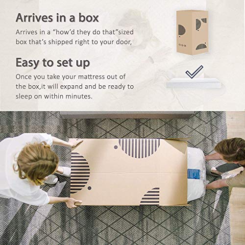 6 Inch King Size Mattress, Breathable Bed Mattress with CertiPUR-US Certified Foam Easy Set up 10 Year Warranty