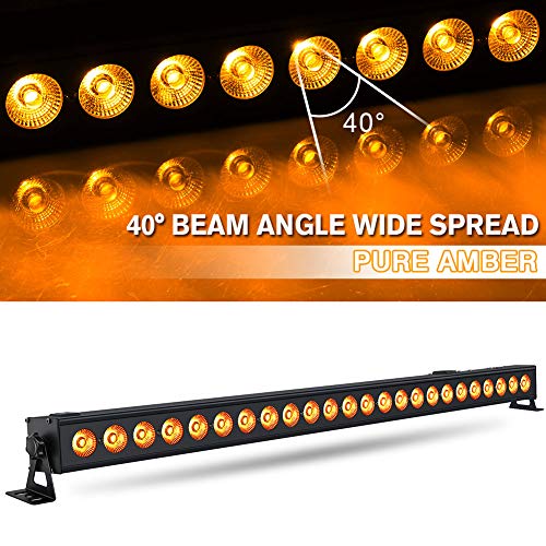 LED Light Bar, LaluceNatz 40" 96W 24 LED Stage Lights Wash Light Bar, 4 in 1 RGBA Wall Washer Lights, DJ Lighting by DMX Control for Wedding, Birthday, Church, Party, Stage Lighting