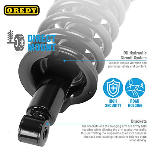OREDY Shocks and Struts 11300 171358 ST8605 2PCS Front Pair Left and Right Complete Shocks Struts Coil Spring Assembly