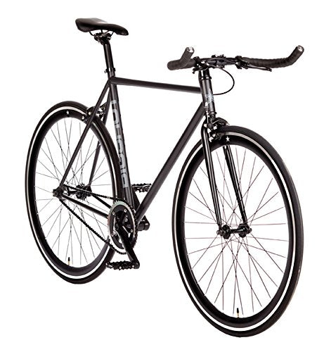 Big Shot Bikes Dublin Black Fixie Track Bike Fixed Gear Men Women Rider Height 5'11" to 6'3" Large