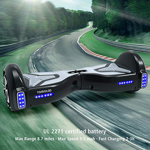 TOMOLOO Hover Boards for Kids, Hoverboard Adult with Bluetooth Speaker and LED Light, 6.5" Two Wheels Self Balancing Hoverboard Electric Scooter